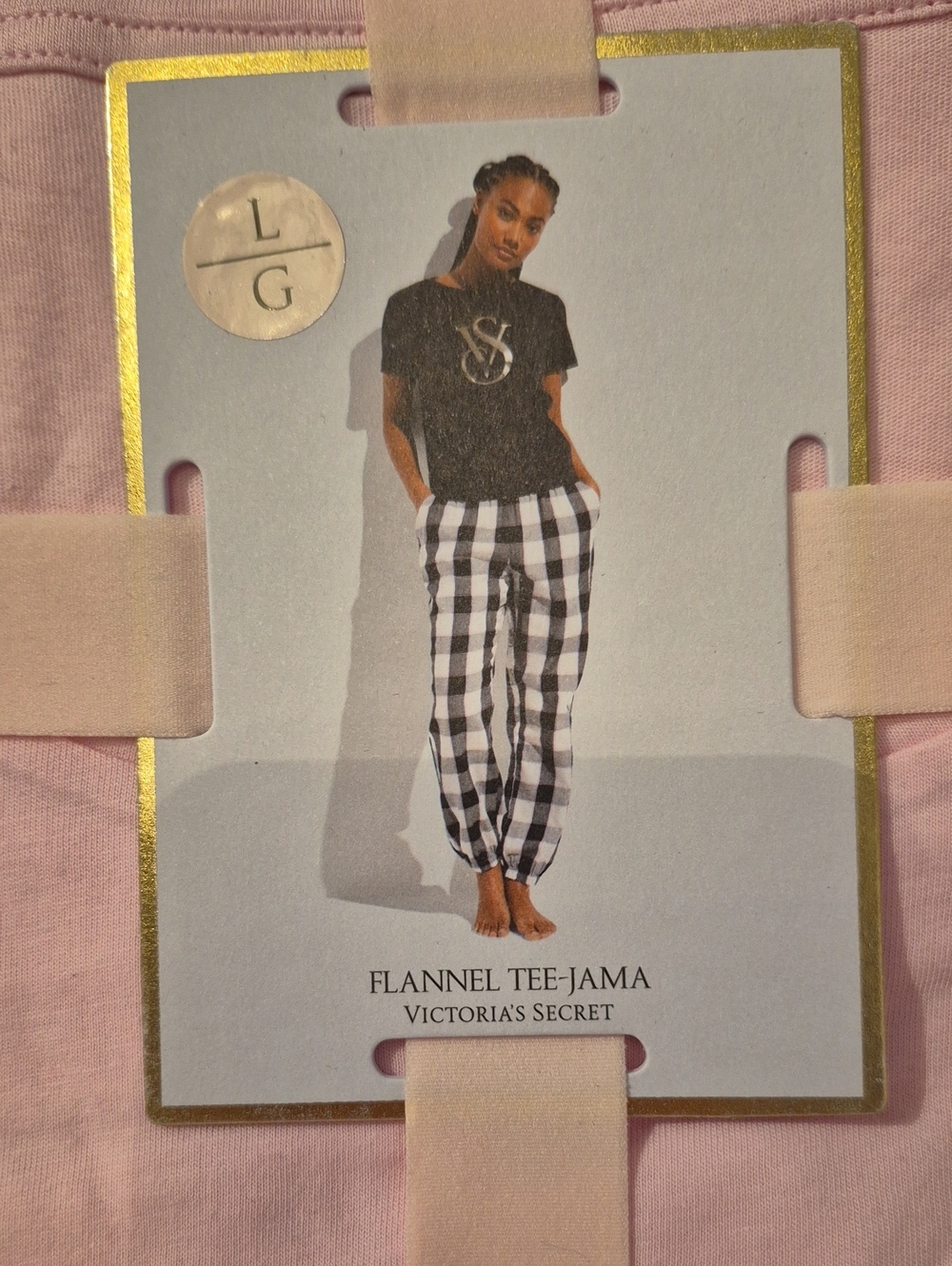 Victoria's Secret Pink F Tee-Jama Pajama Set